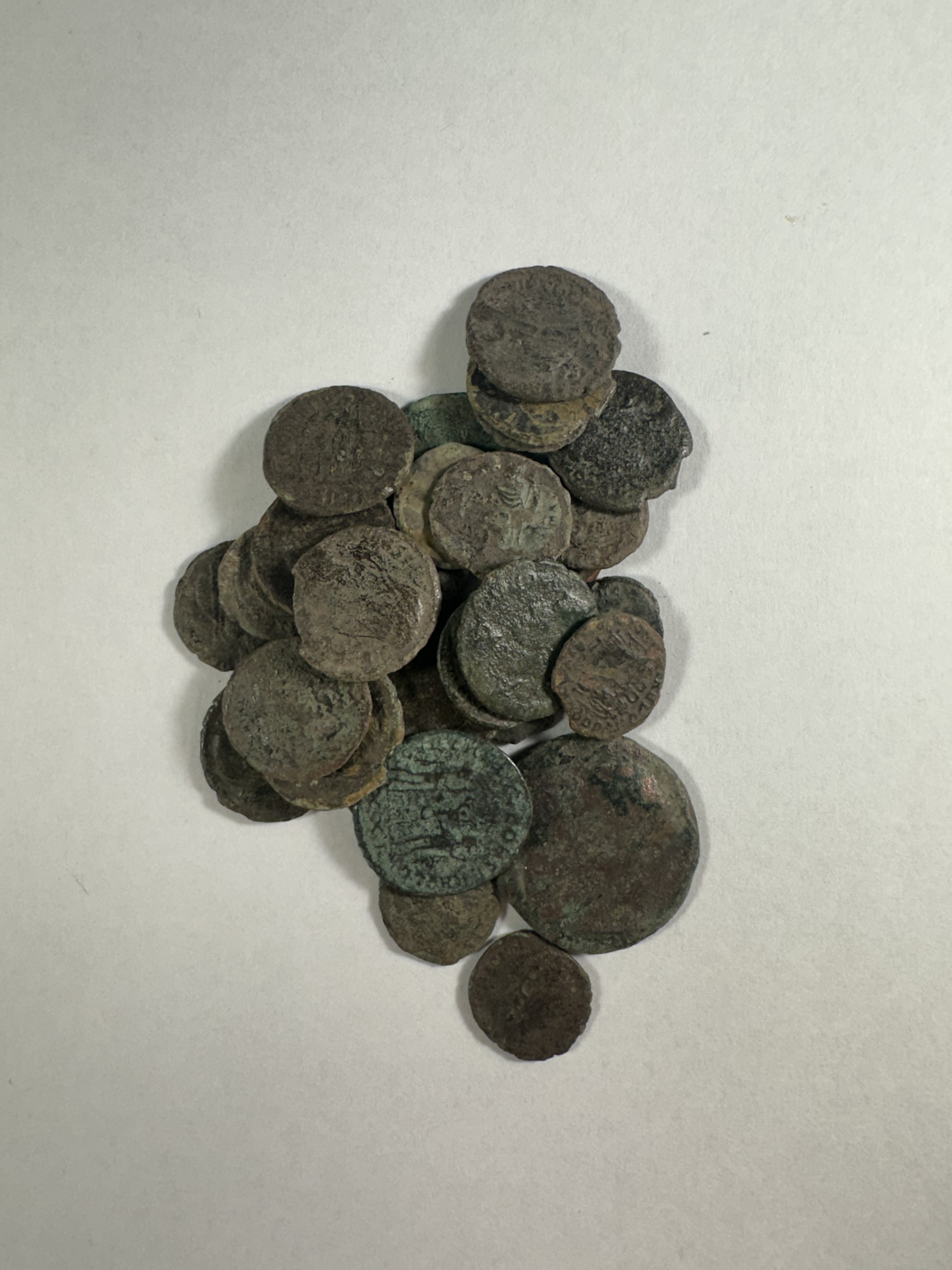 5 Ancient Roman Coins Christian Era 306-357AD