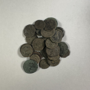 5 Ancient Roman Coins Christian Era 306-357AD