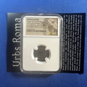 Ancient Roman Coin "Urbs Roma" (330-346 CE) NGC Graded