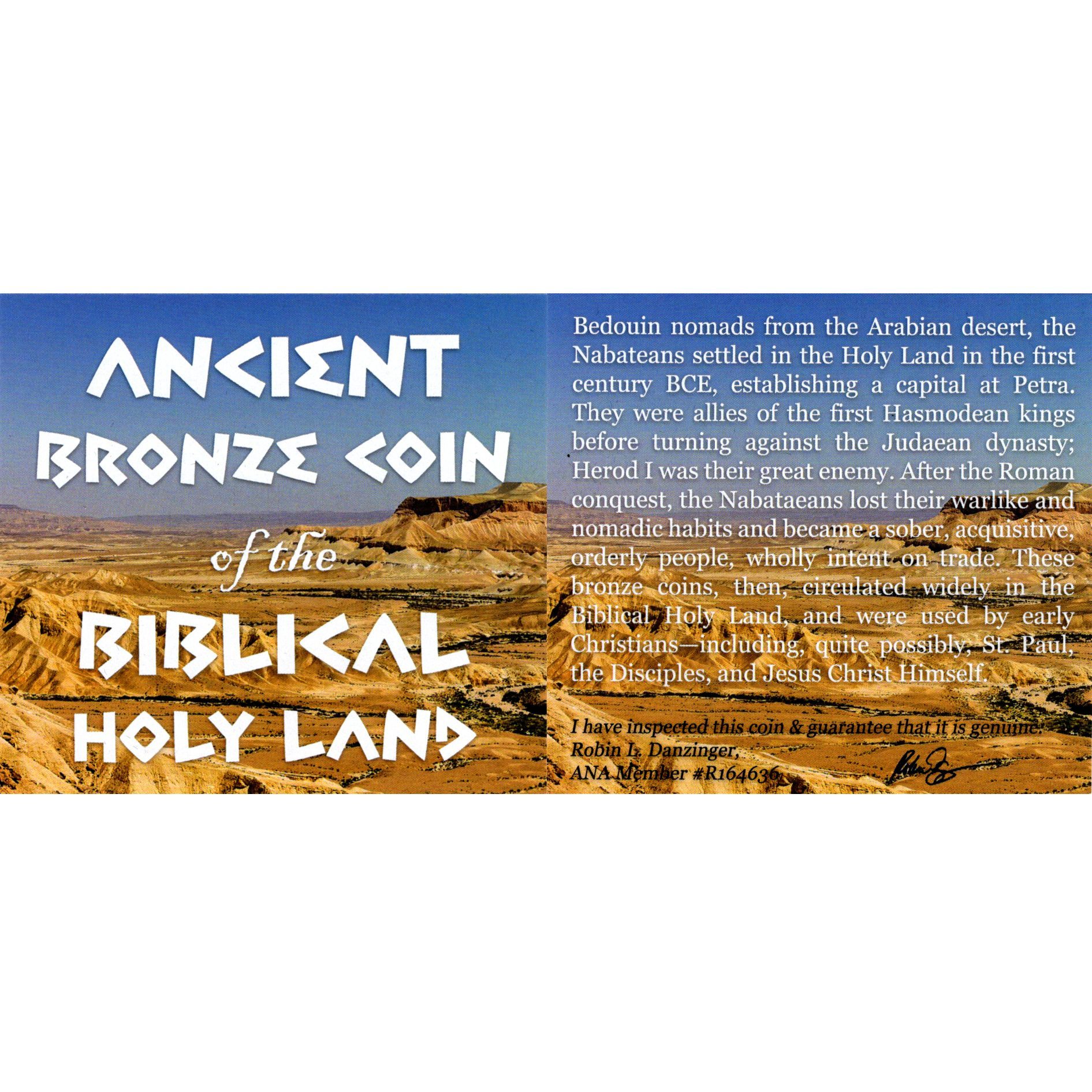 Ancient Bronze Coin of the Biblical Holy Land (black box) (low grade) - Image 2