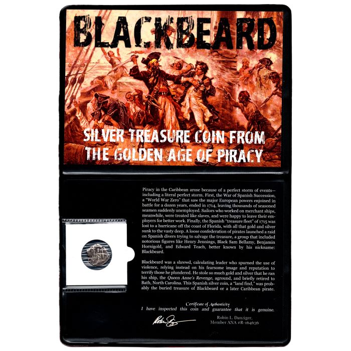 Blackbeard: Silver Treasure Coin from the Golden Age of Piracy (1 Real Album) - Image 4