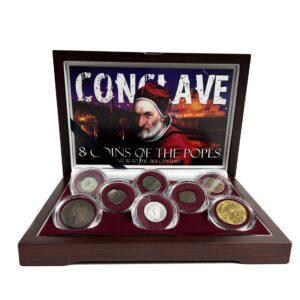 Conclave: 8 Coins of the Popes, AD 32 to the 21st Century (boxed collection) – Limited First Edition