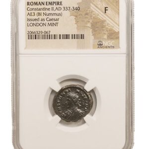 Roman AE of Constantine II (AD 316-340) NGC-London Mint (F)