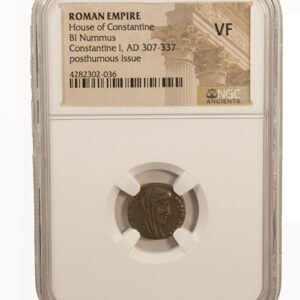 Roman AE4 of Constantine I ,Manus Dei (AD 337-340) NGC(VF)