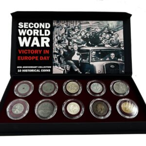 Victory in Europe Day, 1945-2025-80th Anniversary / 10 Coin Boxed Collection