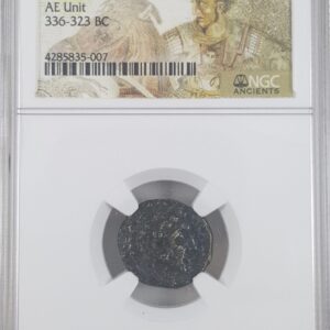 Ancient Greek, Macedonian Empire, Alexander the Great (336-323 BCE) NGC Certified Slab(LG)