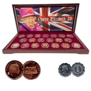 Queen Elizabeth II: A Collection of 20 Portrait Coins (Twenty-Coin Boxed Set)