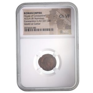 Roman AE of Constantine II (AD 316-340) NGC (Ch-VF)