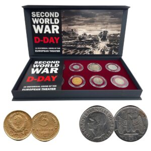Second World War: D-Day.10 Historical Coins from the European Theater