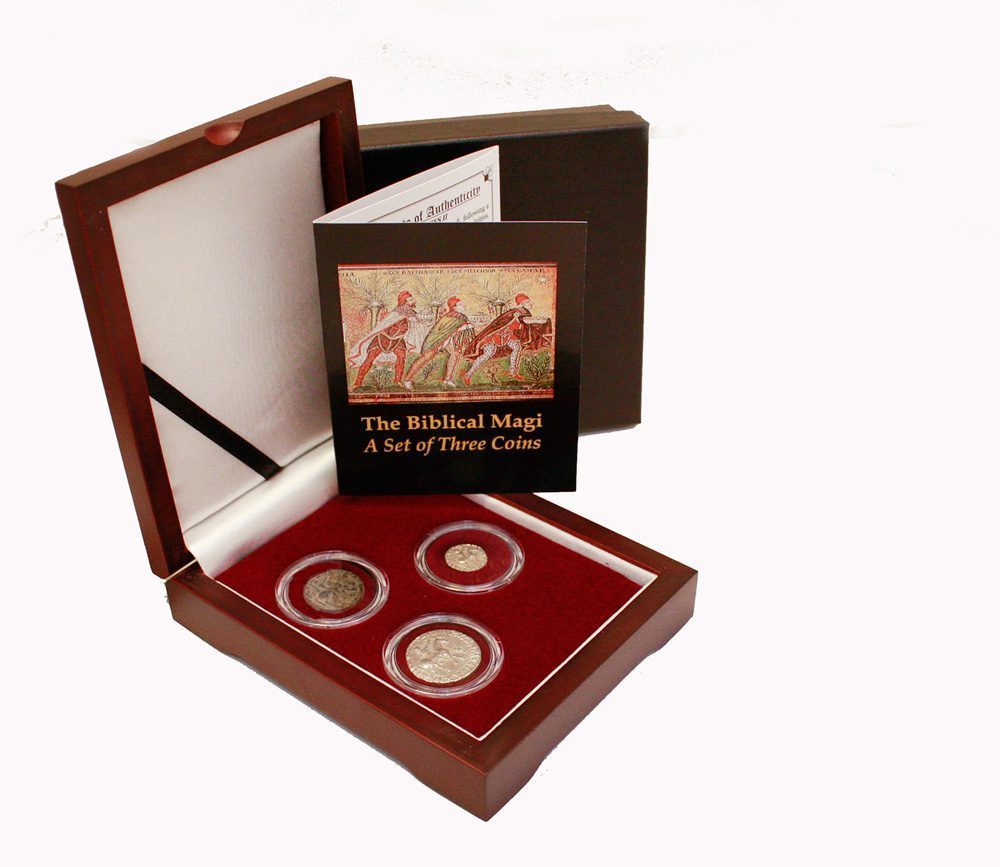 Journey of the Magi: 3 Coins from the Biblical Holy Land Box (Three-Coin Box)