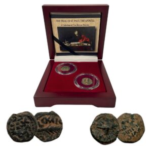 Trials of St. Paul: Box of 2 Ancient Bronze Coins (Two-Coin Box)