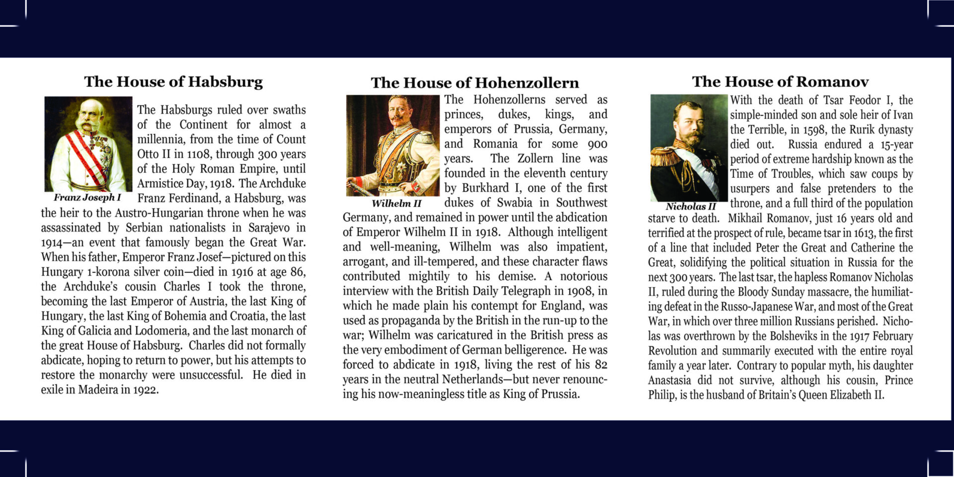 The Last Royal Houses Of Europe: Box of 3 Silver Coins (Three-Coin Box) - Image 3