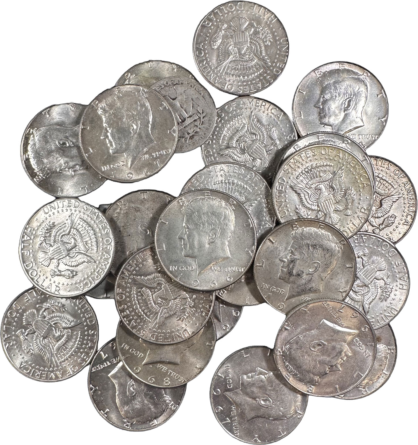 40% Silver 1965-1970 Kennedy Half Dollars